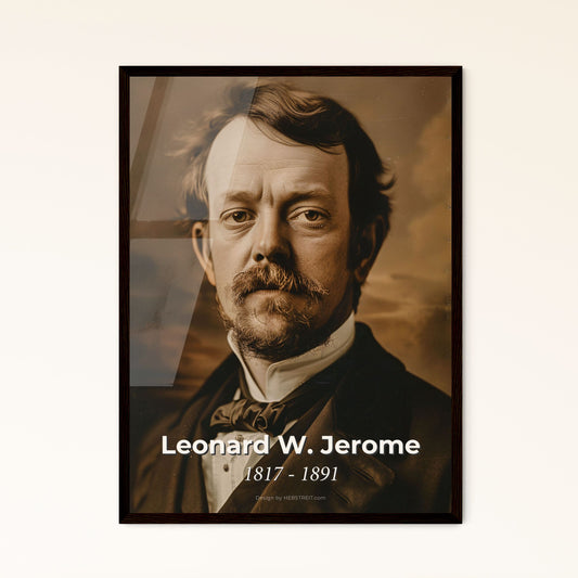 Leonard W. Jerome: Iconic Portrait of the American Financier & Winston Churchill's Grandfather - Timeless Elegance for Your Décor