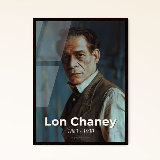Lon Chaney: The Man of a Thousand Faces - Timeless Monochrome Portrait in Sepia, Perfect for Home Decor and Gift Giving