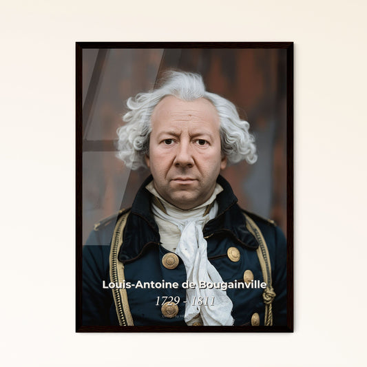 Stunning Ultrarealistic Portrait of Louis-Antoine de Bougainville: French Explorer & Admiral, Perfect for Home Decor & Gifting