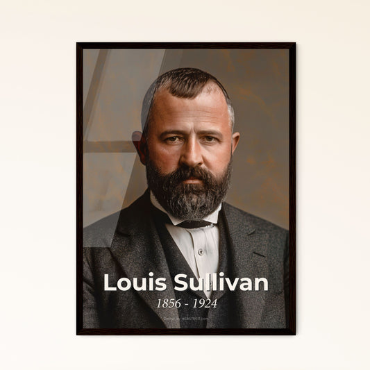 Louis Sullivan: Architectural Pioneer & Father of Skyscrapers - Stunning Vintage-Style Print in High-Quality Finish for Home Décor