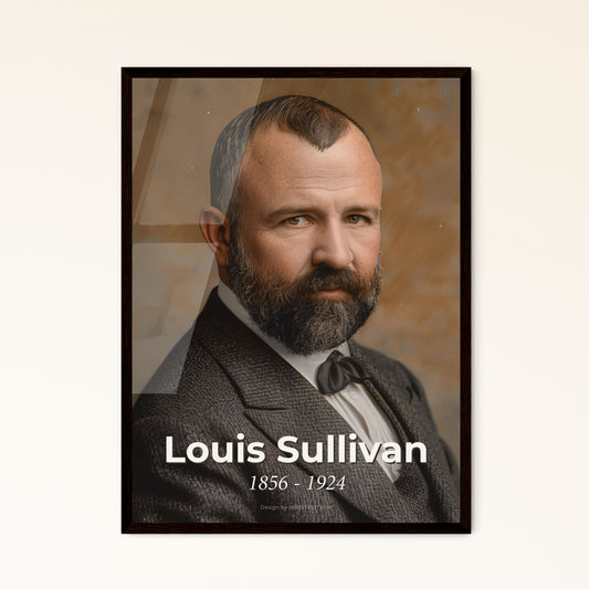 Exquisite Louis Sullivan Portrait: Icon of American Architecture - High-Quality Print & Framed Art for Inspiring Home Decor