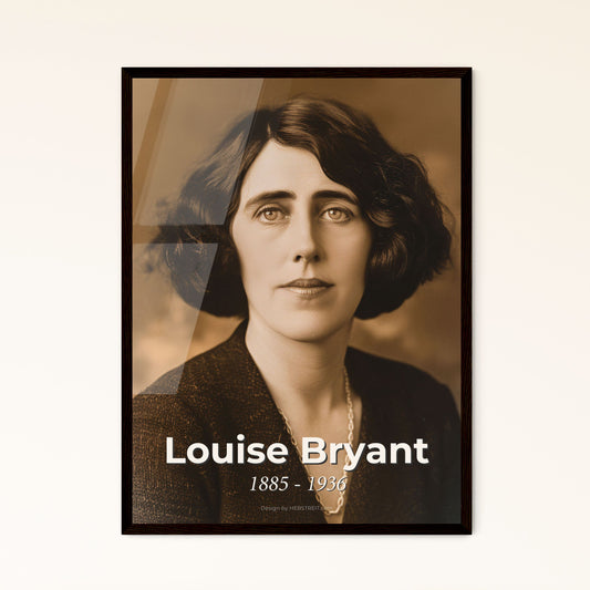 Timeless Portrait of Louise Bryant: A Revolutionary Voice in American Journalism - High-Quality Art Print for Distinctive Interiors