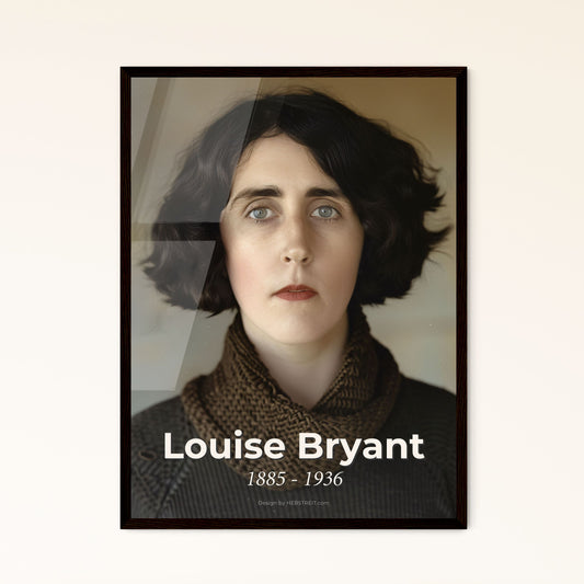 Captivating Portrait of Louise Bryant: Iconic American Journalist & Revolutionary, Ethereal Film Art for Timeless Home Decor