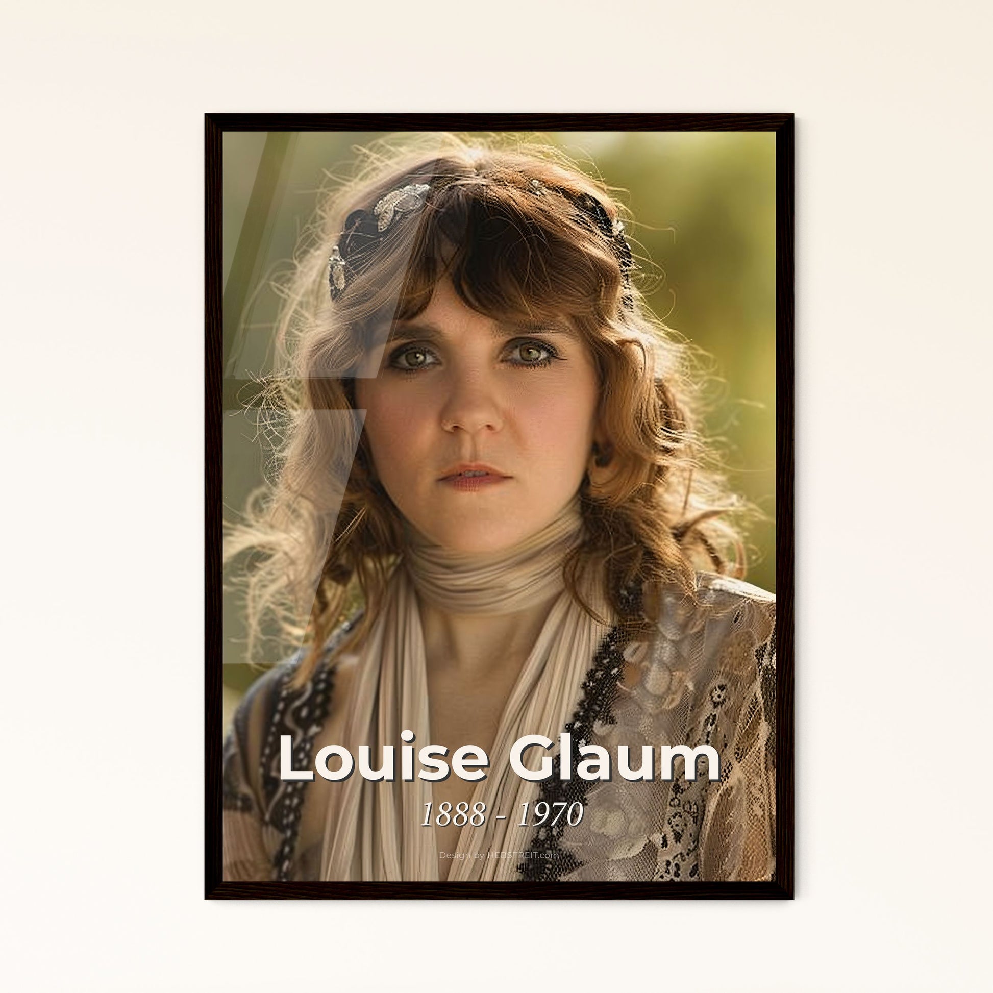 Captivating Portrait of Louise Glaum: Iconic Silent Film Vamp in Cinematic Sepia Elegance — Perfect for Stylish Home Decor