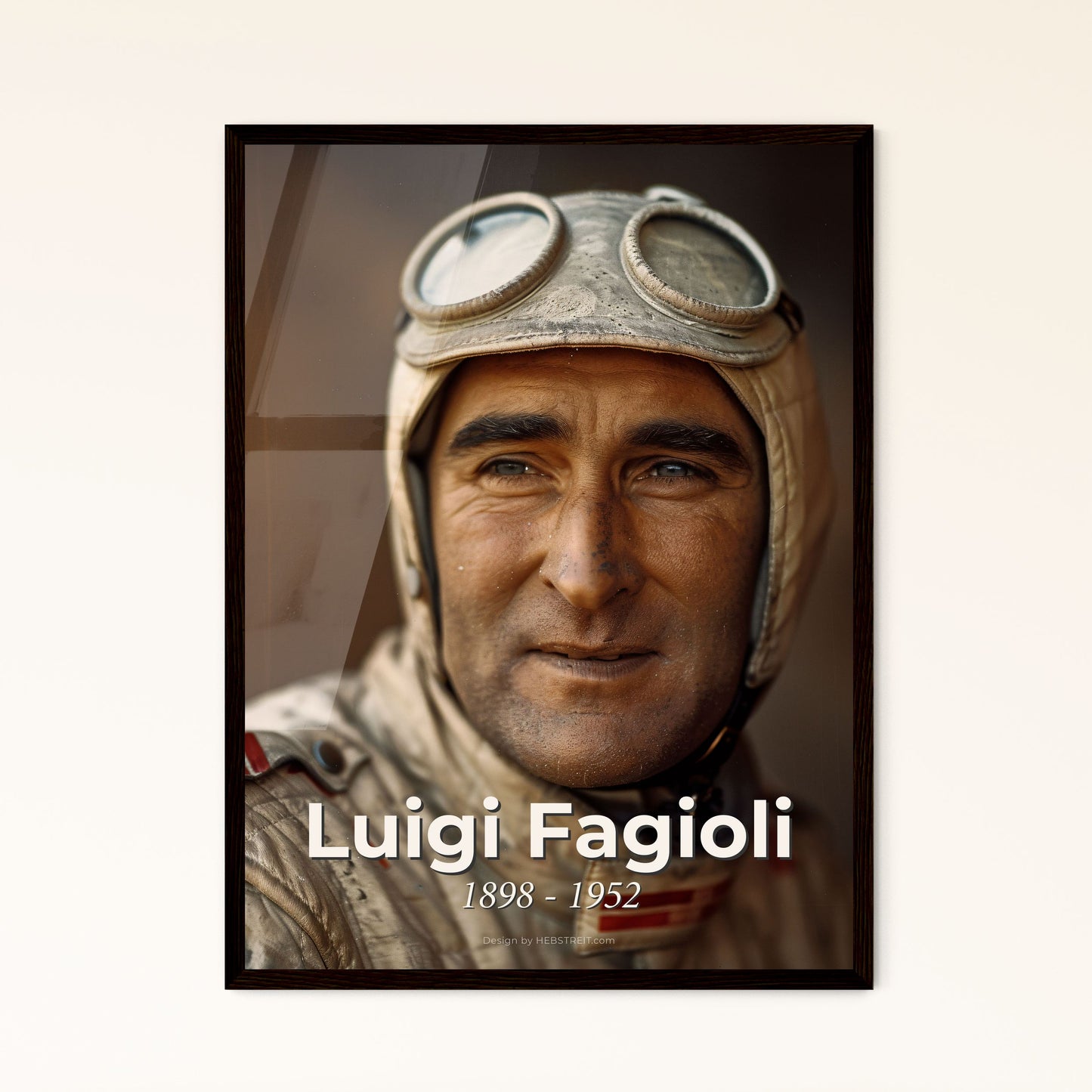 Vintage Elegance: Luigi Fagioli - Racing Legend & F1 Pioneer - Premium Art Print for Home Decor, Framed or Aluminum Finish