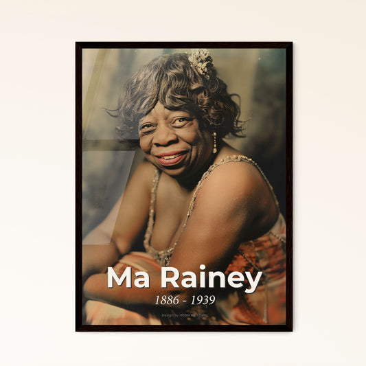 Ma Rainey: The Mother of the Blues - Ultra-Realistic Portrait Print in Monochrome & Sepia, Perfect for Home Decor & Gifts