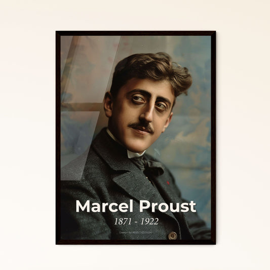 Timeless Elegance: Portrait of Marcel Proust, Iconic French Writer - Stunning Cinematic Print for Home Decor & Gift Giving