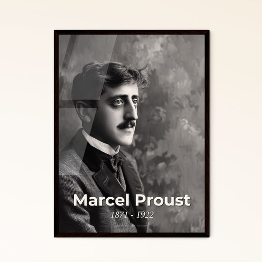 Timeless Elegance: Ultra-Realistic Portrait of Marcel Proust, 1871-1922 - A Stunning CineStill-Inspired Print for Any Home Decor