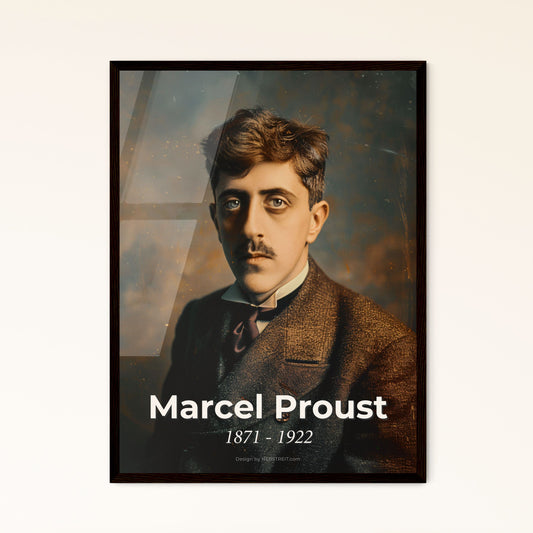 Timeless Portrait of Marcel Proust: Iconic French Writer in Stunning Sepia - A High-Quality Print for Remarkable Home Decor