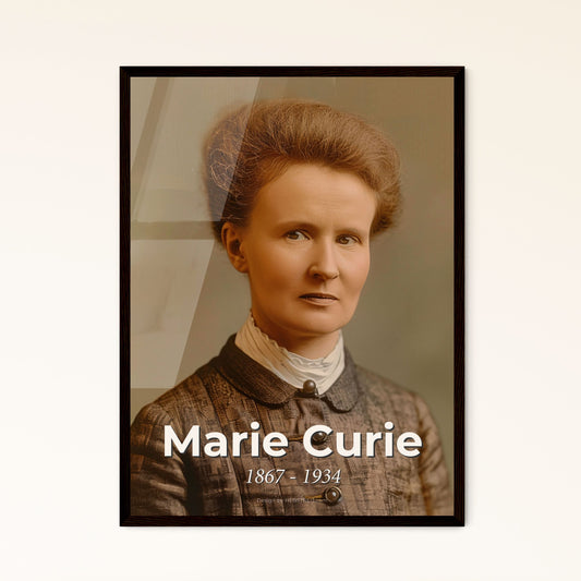 Marie Curie: Icon of Innovation - Stunning Portrait in Sepia | Nobel Laureate in Radioactivity | Timeless Home Décor