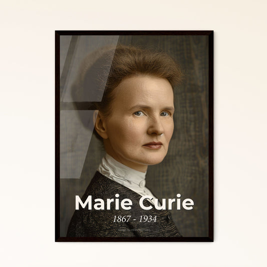 Marie Curie: Radiant Pioneer of Radioactivity - Stunning Ultrarealistic Print for Home Decor, Gift, or Framed Art Display