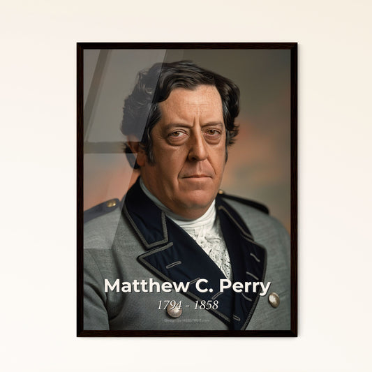 Timeless Portrait of Commodore Matthew C. Perry: A Pioneering Force in Japan's Opening - Stunning Art for Home Decor Selection