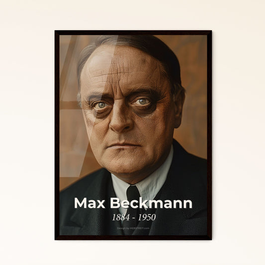 Max Beckmann: Expressive Portrait Print - Icon of New Objectivity, Cinematic Flair, High-Quality Framed Art for Your Home Decor
