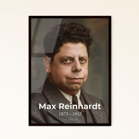 Max Reinhardt: Pioneering Theatre Visionary - Exquisite Monochromatic Print for Timeless Home Decor & Gift Giving