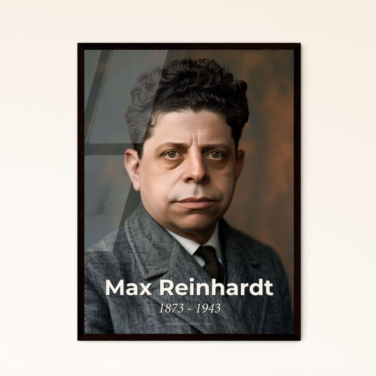 Max Reinhardt: Visionary Theatre Director - Exquisite Monochromatic Portrait for Timeless Home Decor & Unique Gift Ideas
