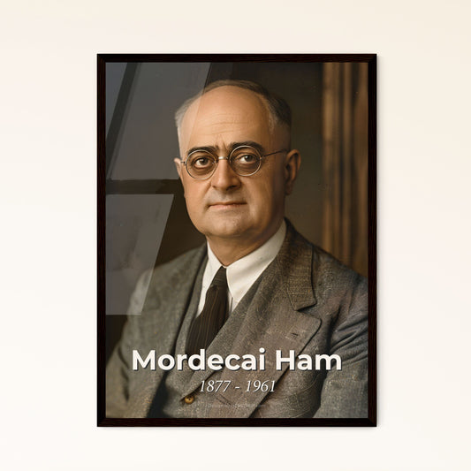 Mordecai Ham: The Evangelist Who Shaped Generations - Iconic Portrait Print for Timeless Home Decor and Inspiring Gifts