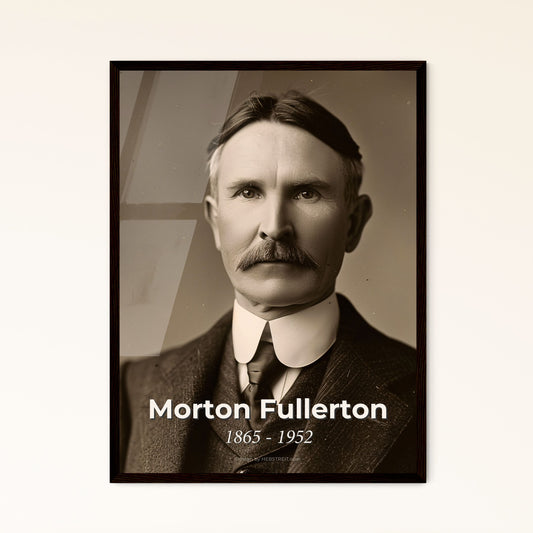 Morton Fullerton: Timeless Portrait of an American Journalist & His Legacy - A Stunning High-Quality Print for Your Home Decor