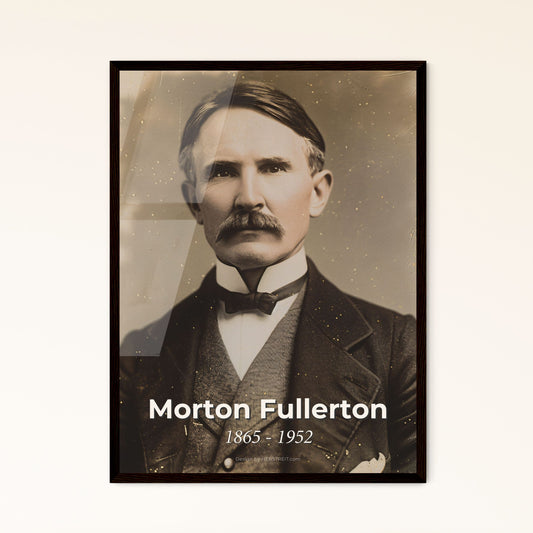 Morton Fullerton: A Captivating Portrait of the Influential Journalist & Edith Wharton's Muse – Artistic Monochrome Wall Art