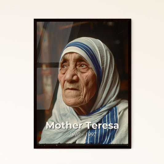 Timeless Grace: Portrait of Mother Teresa - Icon of Compassion, Missionary Legacy in Calcutta - Stunning Art for Your Home Decor