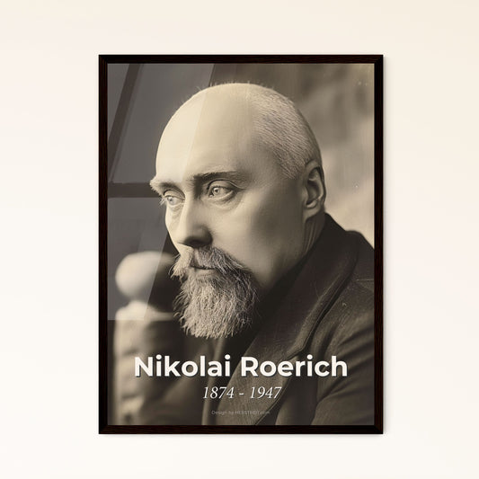 Nikolai Roerich: Mystical Landscapes & Theosophical Visionary - Stunning Ultrarealistic Portrait in High-Quality Art Print