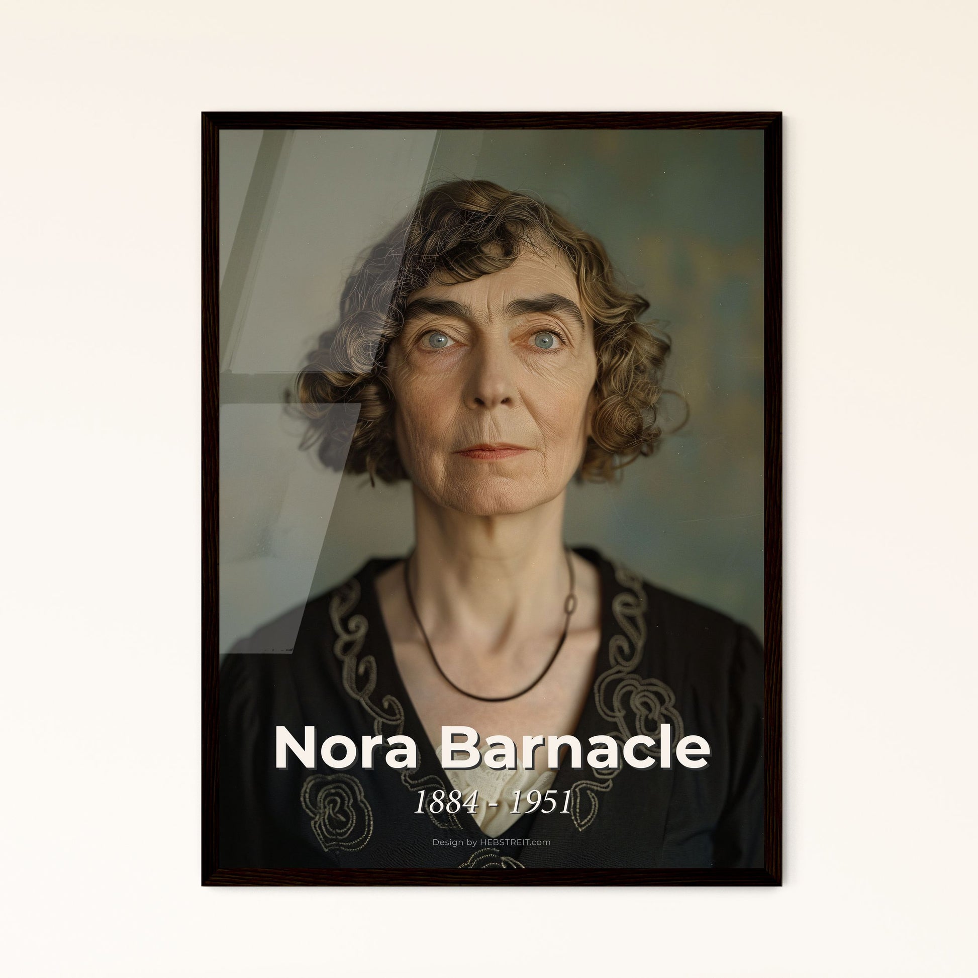 Nora Barnacle: The Irish Muse of James Joyce – A Stunning Ultrarealistic Portrait in Monochrome Artistry for Timeless Elegance