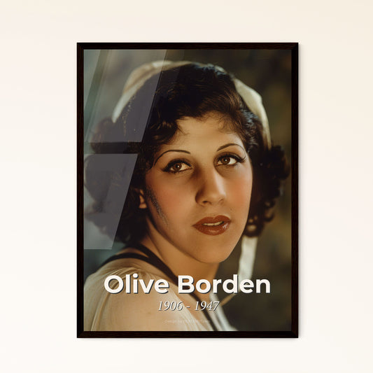 Elegant Portrait of Olive Borden (1906-1947): Flapper Icon of Silent Cinema - Timeless Art Print for Home Décor & Gifting