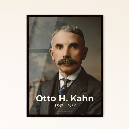 Otto H. Kahn: Iconic 1934 Tribute - Investment Pioneer & Cultural Luminary in Stunning Cinematic Monochrome Art Print