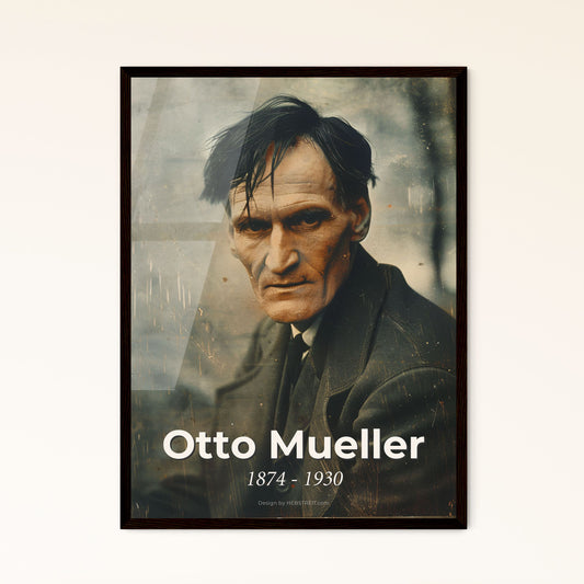 Otto Mueller: Exquisite Romani Portrait in Monochrome - Ultrarealistic Print, Perfect for Home Decor & Unique Gifting