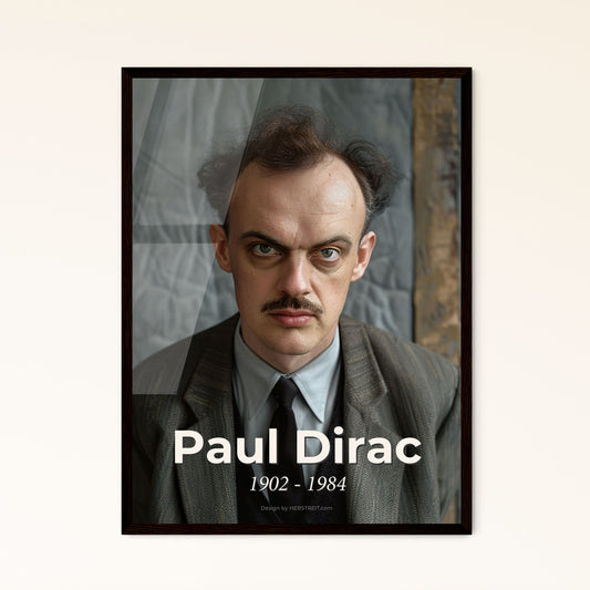 Captivating Portrait of Paul Dirac: Celebrated British Physicist & Nobel Laureate - Perfect for Décor & Gift-Giving