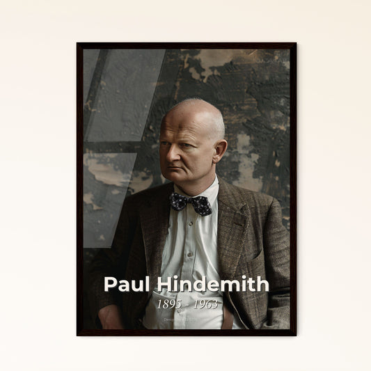 Timeless Portrait of Paul Hindemith: Modern Classical Visionary - Expertly Crafted Art Print in High-Quality Finishes