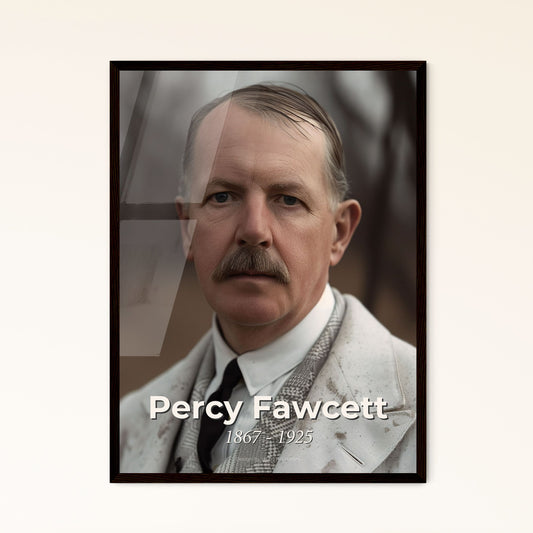 Percy Fawcett: Legendary Explorer of the Amazon - Stunning Portrait Print in Rustic Elegance | Perfect for Home Decor & Gifting