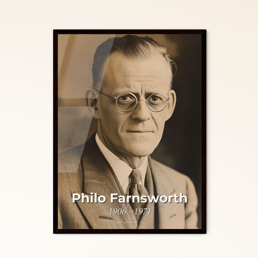 Philo Farnsworth: Visionary Inventor of the Electronic Age - Stunningly Captured Renderings in High-Quality Art Prints