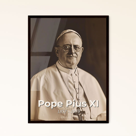 Timeless Portrait of Pope Pius XI (1857-1939) - A Masterful Blend of History and Art for Discerning Home Decor Enthusiasts