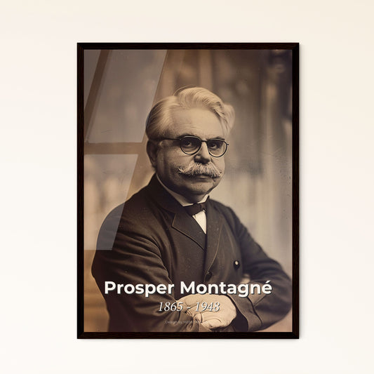 Elevate Your Space: Portrait of Prosper Montagné, Culinary Pioneer & Larousse Gastronomique Author - Timeless Art Print Experience