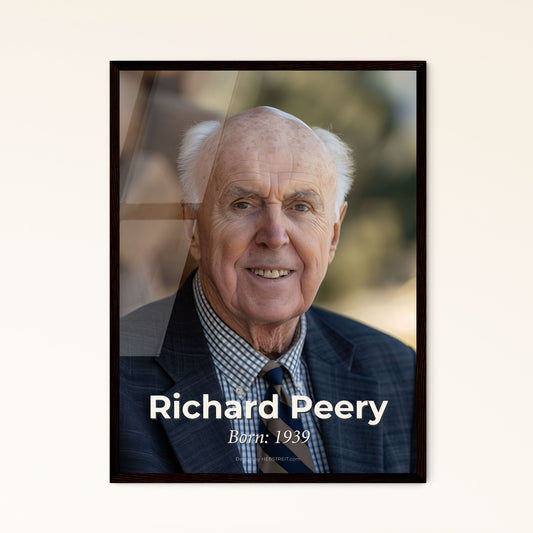 Timeless Tribute to Richard Peery: Icon of Silicon Valley Real Estate - Elegant Art Print for Home Decor & Gifting