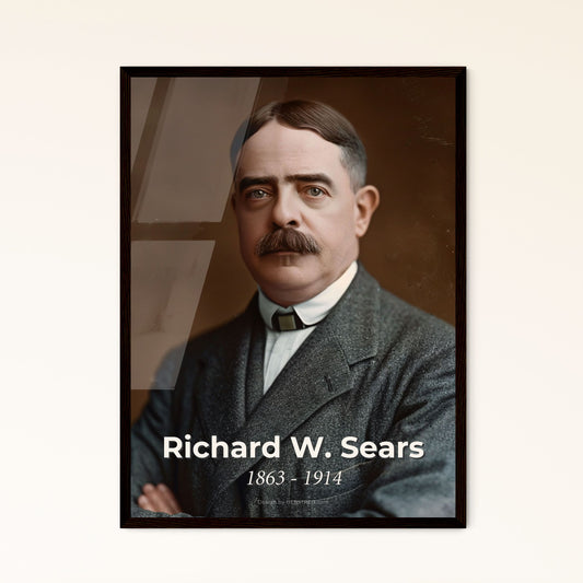Timeless Legacy: Richard W. Sears (1863-1914) - Pioneer of American Retail, Captured in Stunning High-Contrast Cinematic Art