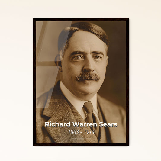 Timeless Legacy: Richard Warren Sears - Iconic Entrepreneur & Co-founder of Sears, Roebuck - Stunning Ultra-Realistic Portrait