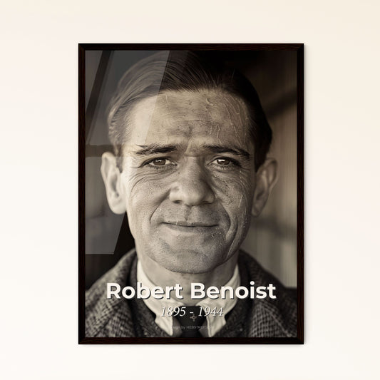 Robert Benoist: Iconic WWII Resistance Fighter & Pre-War Racing Legend - Stunning Ultra-Realistic Art Print for Home Decor