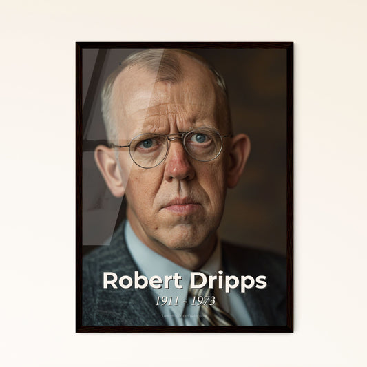 Timeless Tribute: Robert Dripps, Pioneering Anesthesiologist, 1911-1973 - Stunning Portrait for Sophisticated Home Decor