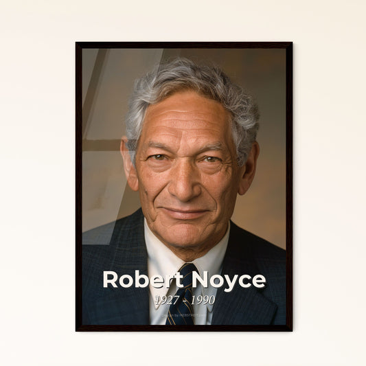 Timeless Tribute: Robert Noyce, Visionary Co-founder of Intel, Captured in Cinematic Sepia - Iconic Wall Art for Home Decor