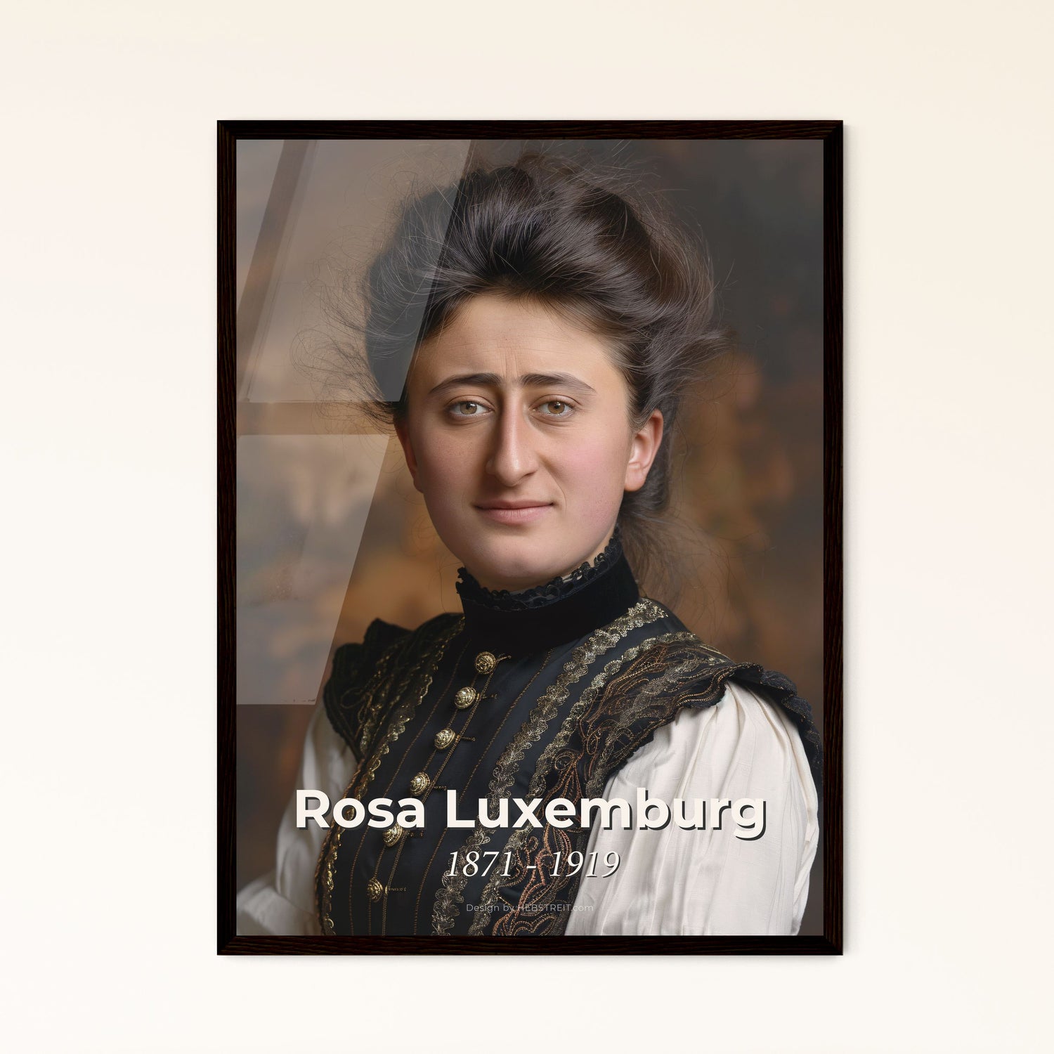 Rosa Luxemburg: Iconic Portrait of the Revolutionary and Spartacist Leader – Timeless Art for Home and Gift Giving