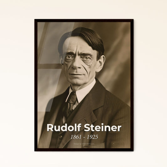Rudolf Steiner (1861-1925): Inspiring Portrait of the Austrian Philosopher and Anthroposophy Founder for Elegant Home Decor