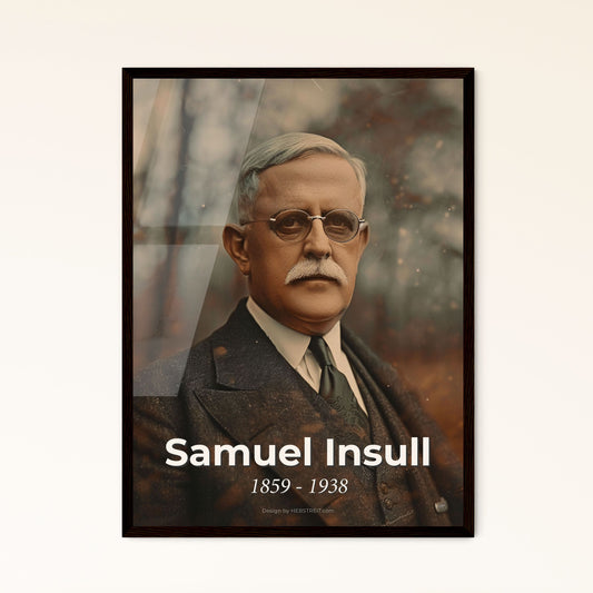 Timeless Portrait of Samuel Insull: Iconic Utilities Magnate - Cinematic High-Quality Art for Home Decor & Gift Ideas