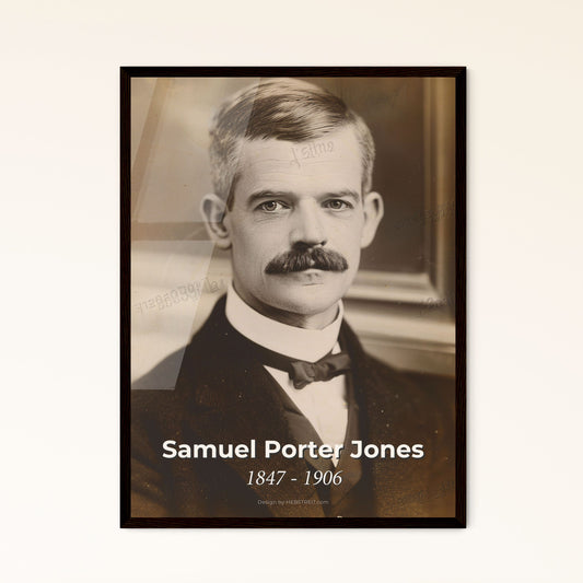 Timeless Portrait of Samuel Porter Jones: Iconic American Evangelist in Cinematic Detail - Premium Print for Home Decor