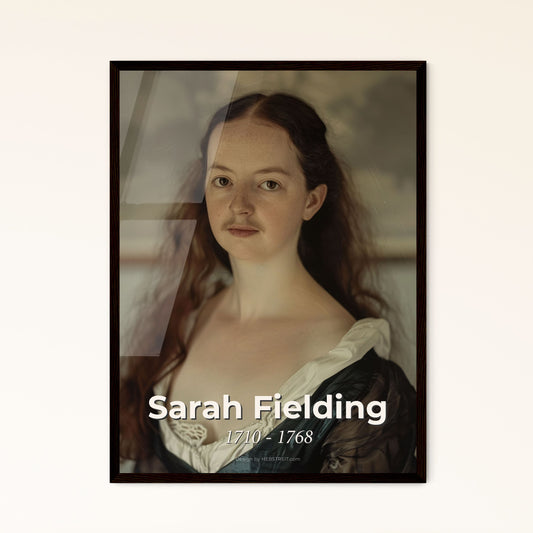 Timeless Portrait of Sarah Fielding (1710-1768): Pioneer of Children's Literature - Elegantly Crafted Art for Home Decor