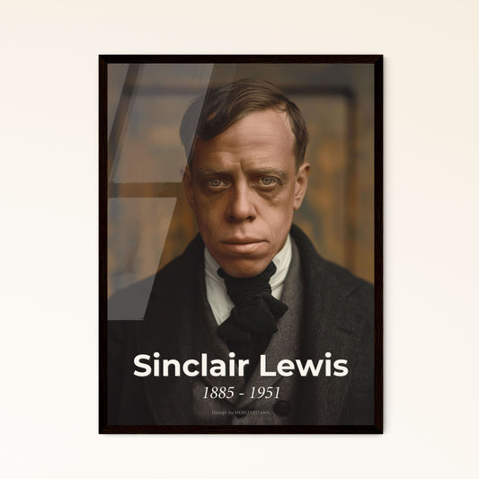 Timeless Portrait of Sinclair Lewis: Nobel Laureate in Literature – Vintage Cinematic Art for Elegant Home Decor and Gifting