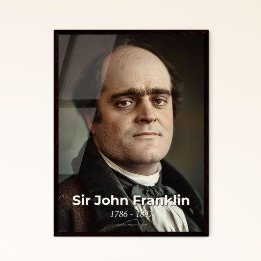 Sir John Franklin: Heroic Explorer of the Northwest Passage - Stunning Ultrarealistic Portrait in Elegant Monochrome
