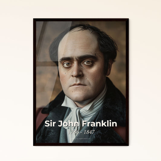Sir John Franklin: The Ill-Fated Explorer - Exquisite Monochromatic Portrait Print for Timeless Home Decor & Thoughtful Gifting