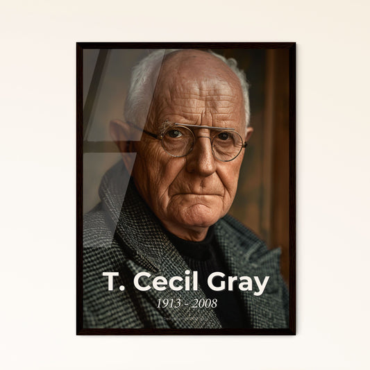 Tribute to T. Cecil Gray: Pioneer Anesthesiologist Portrait - Cinematic Art Print for Home Decor, Gift, & Collector's Edition