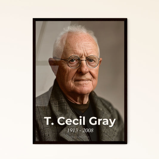 Timeless Tribute: T. Cecil Gray - Pioneering British Anesthesiologist - Stunning Portrait by CineStill, Perfect for Home Decor